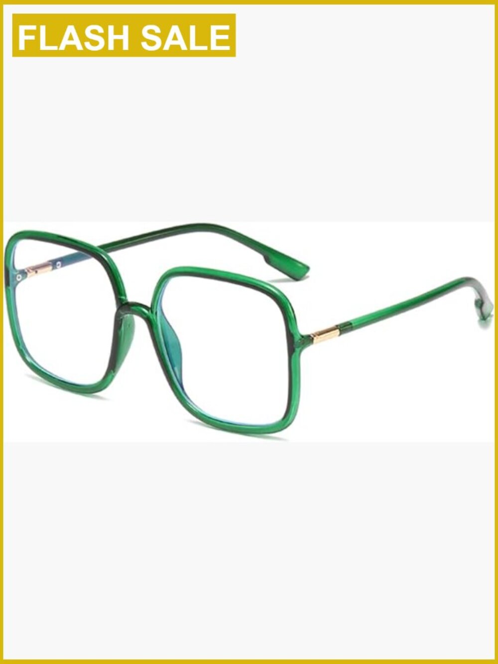Oversized Square Reading Glasses Blue Light Blocking